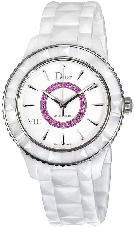 dior ceramic watch white|vintage christian dior watches.